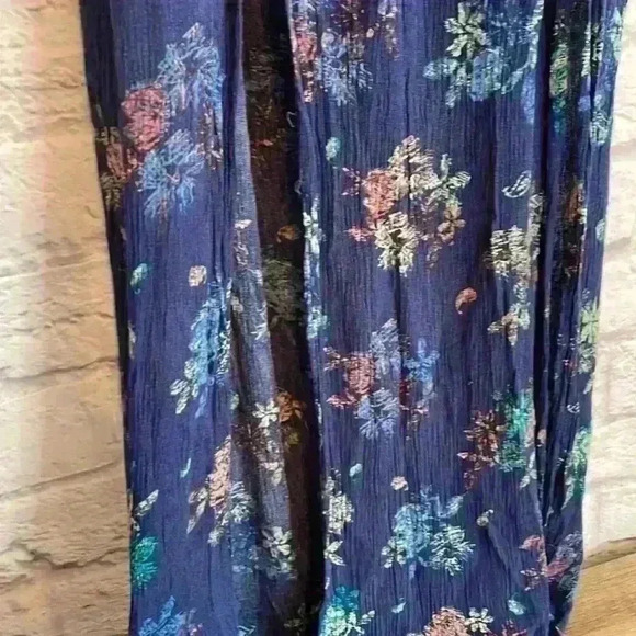 Altar'd State Women's Dress Blue Floral BOHO Size M - Picture 3 of 7